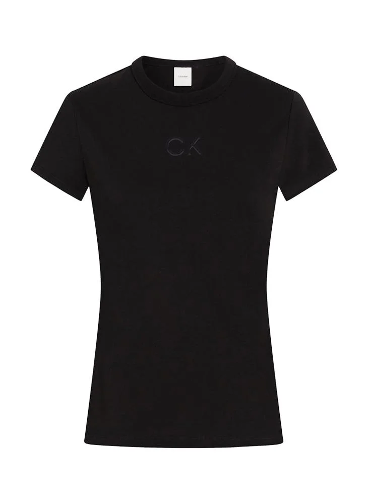 CALVIN KLEIN Crew Neck Knitted T-Shirt