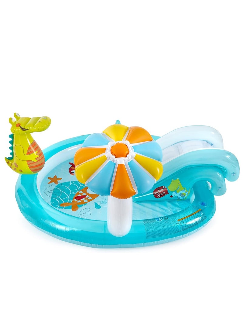 Intex Gator Outdoor Inflatable Kiddie Pool Water Play Center with Slide Size 201*170*84cm - pzsku/ZA5671C430863CD72AD86Z/45/_/1730712165/1c0797a2-5d07-485a-b06c-1b14c2dd8f88