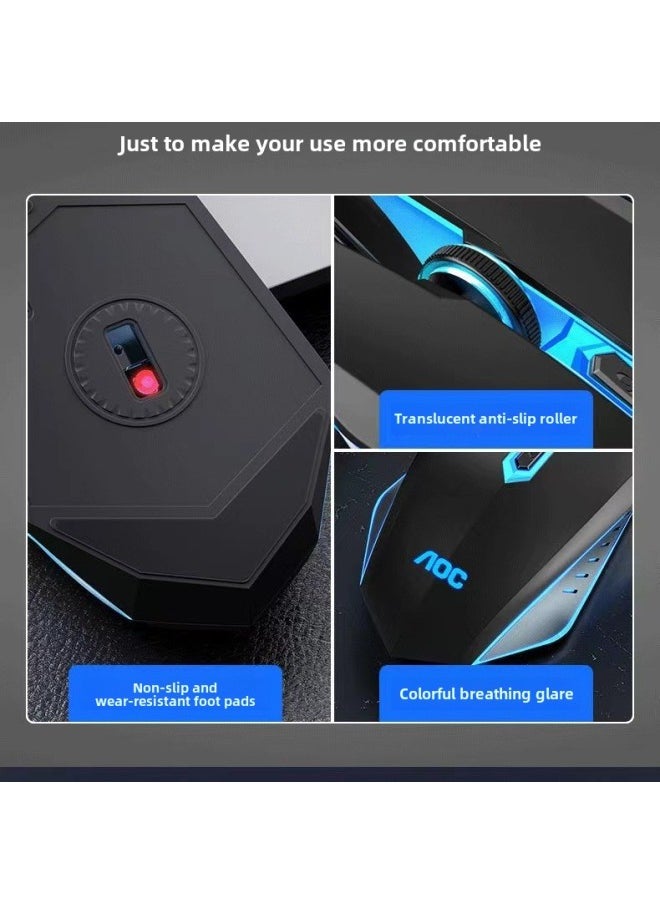 Generic AOC GM130 Wired Gaming Backlit Mouse Laptop Desktop Computer Business Home Gaming Mouse-Color:GM130 Wired Mouse  - Image 4