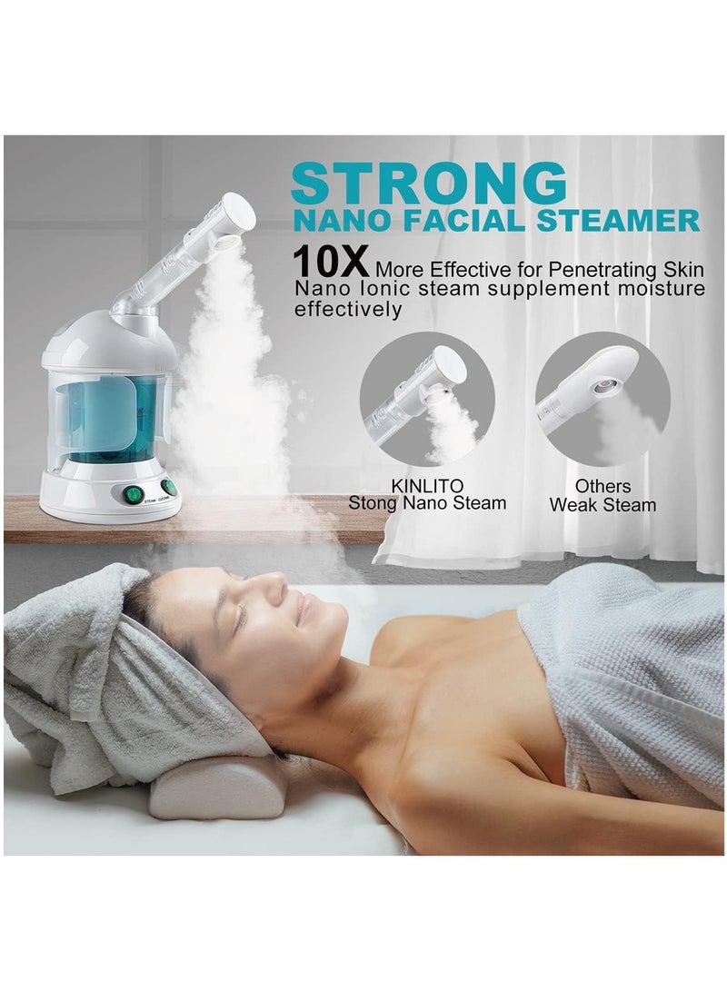 general Facial Steamer - Ozone Steamer with 360° Swivel Arm - 40 Minute Steam Time - Humidifier - Unclogging Pores - Blackheads - Portable Facial Steamer for personal care, use at home or in the salon - Image 2