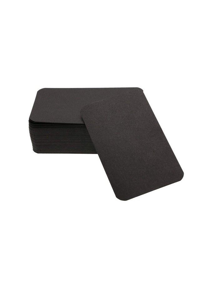 PENTA ANGEL - 100 Pcs Mini Paper Blank Gift Notes Cards Diy Craft Small Word Business Message Cards (Black) - Image 1