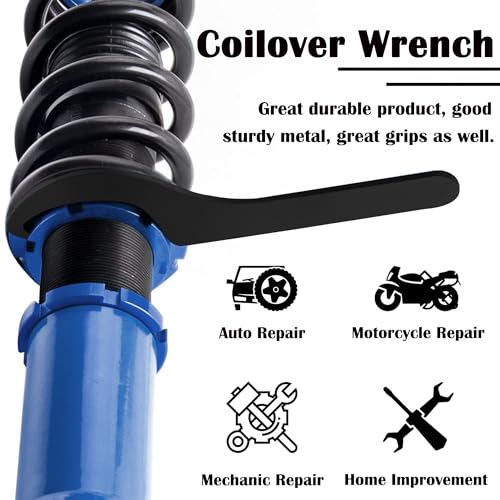 MOEBULB Coilover Adjustment Tool 4x Steel Spanner Wrench Compatible with Tein KW Ohlins HKS Apexi Cusco - Image 3