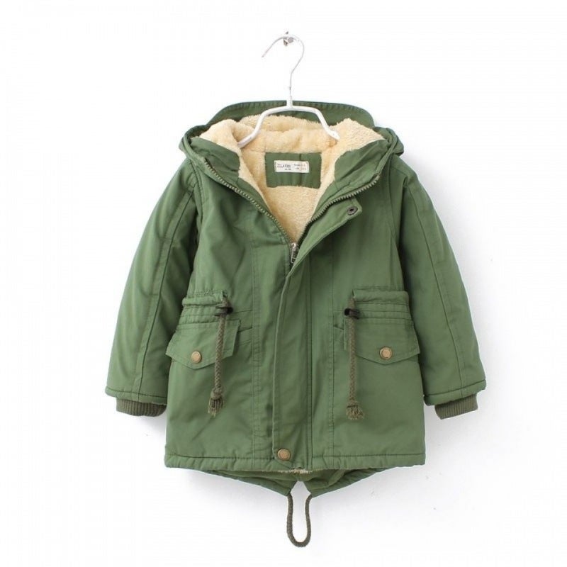 Children'S Wear Boy'S Winter Wear Fleece-Lined Thickened Coat Winter Wear Girl'S Cotton-Padded Coat Children'S Cotton-Padded Coat Trenchcoat Coat - Image 5