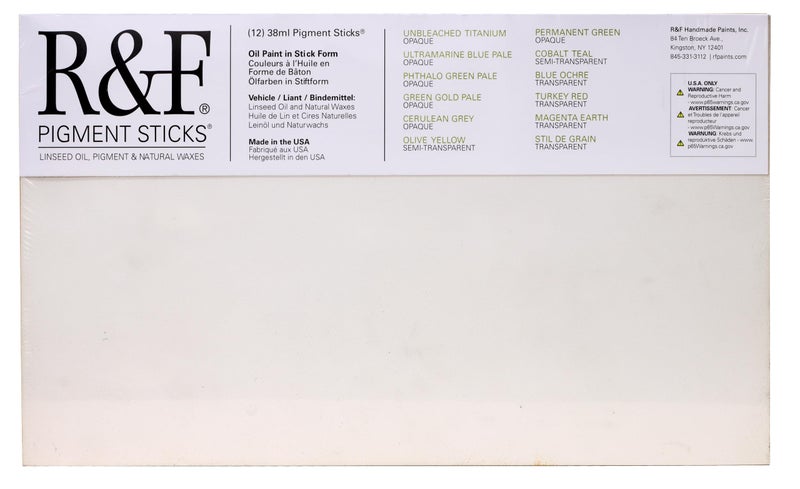R&F Handmade Paints - Professional Oil Pigment Stick, Painters Dozen 2, Set of 12 Colors - Image 4