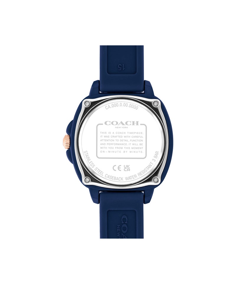 COACH Tonneau Analog Women'S Navy Tr90 Case  Watch - Image 2