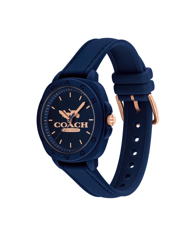 COACH Tonneau Analog Women'S Navy Tr90 Case  Watch - Image 1