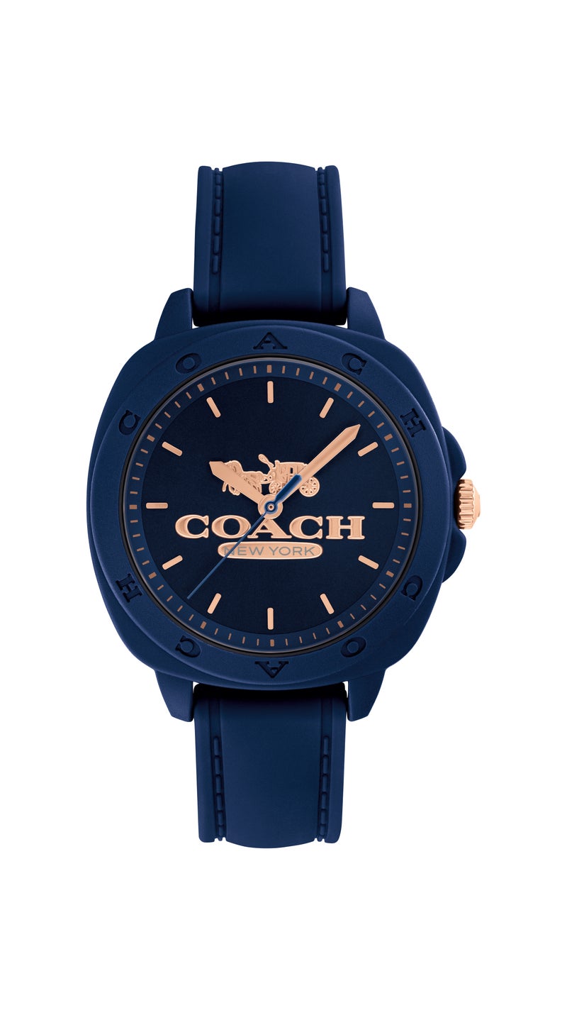 COACH Tonneau Analog Women'S Navy Tr90 Case  Watch - Image 3