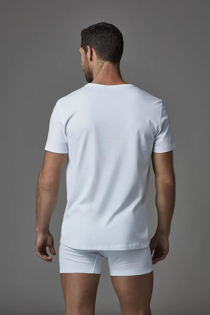 dagi Men's O-Neck Athlete T-Shirt Undershirt 2-Pack D1160