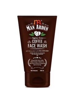 Man Arden Coffee Face Wash No Parabens Sulphate Silicones 100Ml  - Image 2