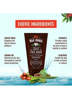 Man Arden Coffee Face Wash No Parabens Sulphate Silicones 100Ml  - Image 5