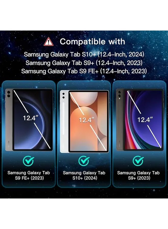 Tempered Glass Screen Protectors Pack of 2 for Galaxy S9 FE Plus 12.4 Inch HD Transparent - Image 5