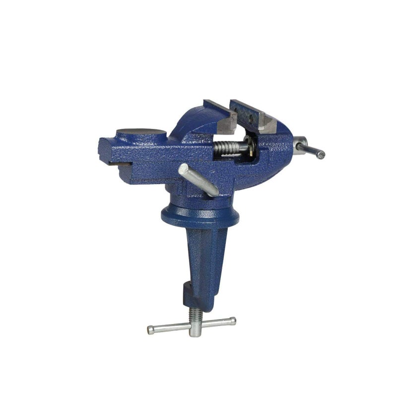 Sourcemall 360 Rotating Bench Vise 25 Cast Iron Table Vise Clamp for Woodworking Hobby DIY Craft Clamping Range 025inch