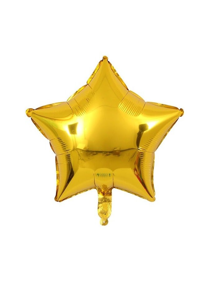 بارتي تايم 1 قطعة نجمة شكل احباط بالون 18 بوصة لامعة الذهب لون حزب الديكور العرض - Image 2