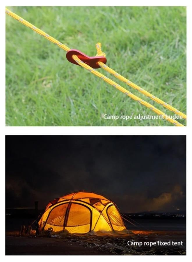 4 Pieces Reflective Nylon Tent Rope Para cord Parachute Cord Tent Rope Fits Camping Tent Hiking Camping  Outdoor Activity - Image 3