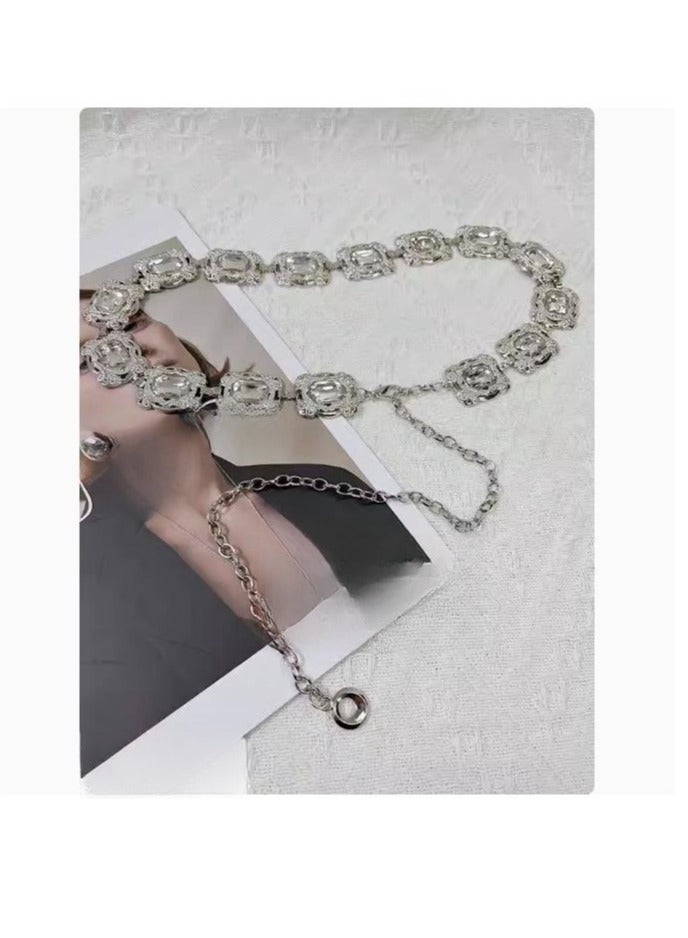 Women's Fashion Chain Belt Accessories Dress Coat Sweater - Image 2