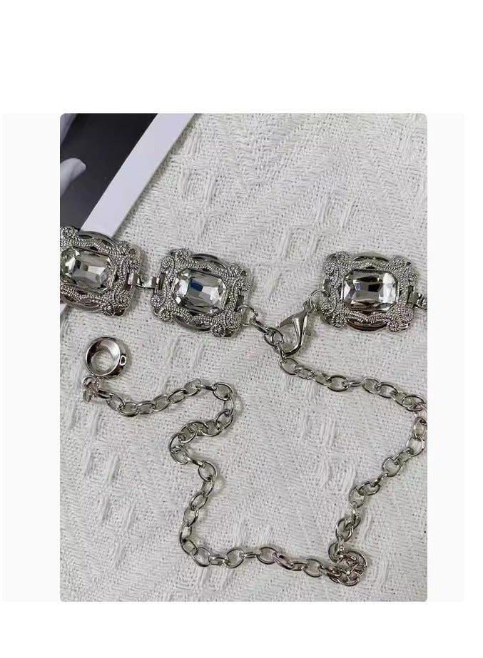 Women's Fashion Chain Belt Accessories Dress Coat Sweater - Image 3