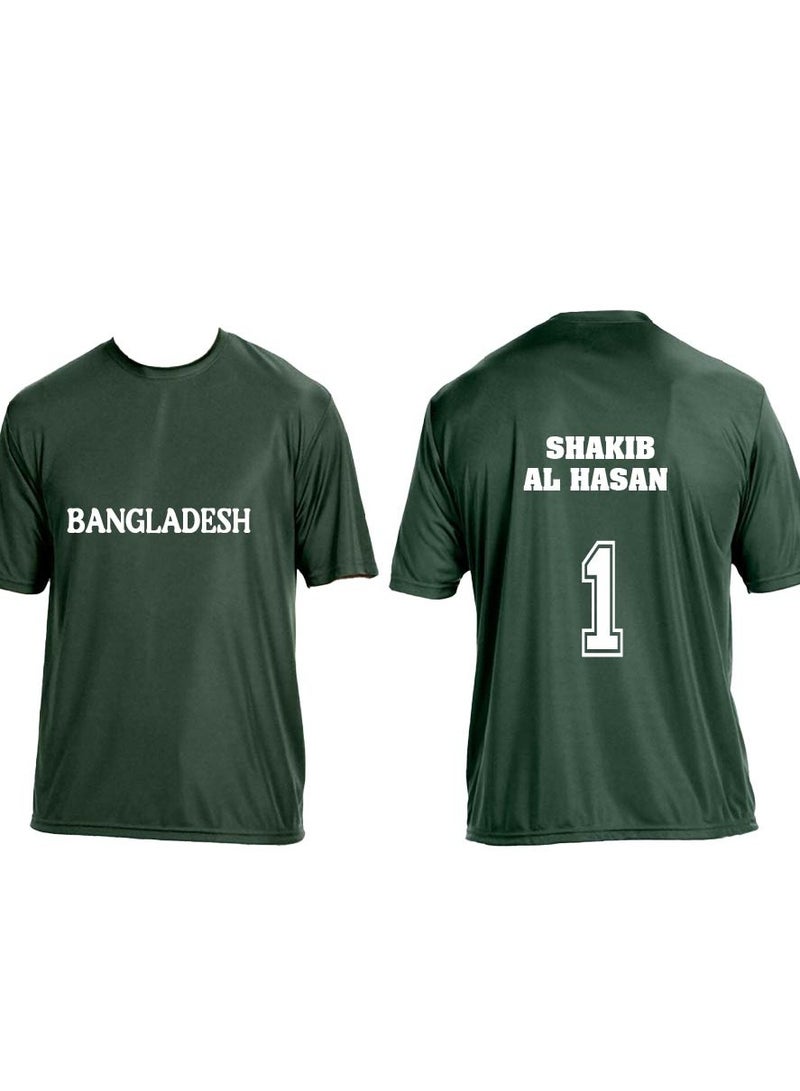 PRINTSHOP4ME Bangladesh Unisex Sports Dry-Fit Jersey - Perfect for Bangladesh Cricket Fans and Cricket Lovers - Comfortable Bangladesh Jersey - Image 1