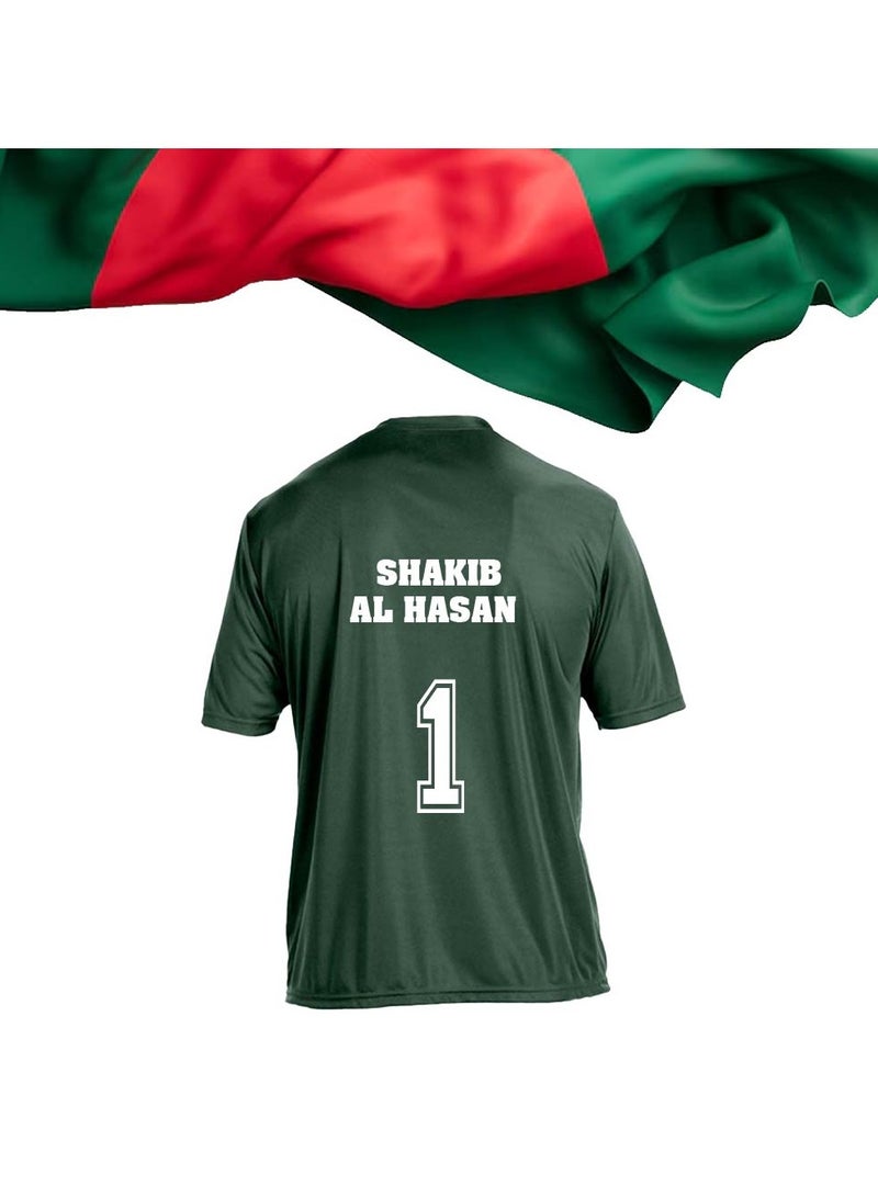 PRINTSHOP4ME Bangladesh Unisex Sports Dry-Fit Jersey - Perfect for Bangladesh Cricket Fans and Cricket Lovers - Comfortable Bangladesh Jersey - Image 3