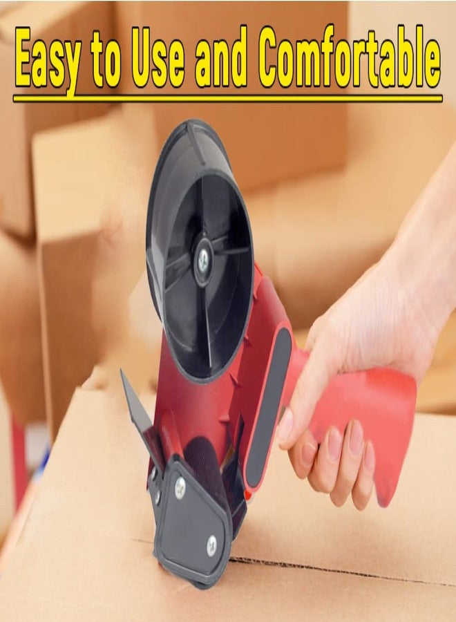 Dinojames 3 Inch Plastic Tape Dispenser for Packing Packages Lightweight Ergonomic Industrial Tape Cutter for Couriers One Size fits up to 3 inches or 72mm Tapes - Assorted Colours - Image 5