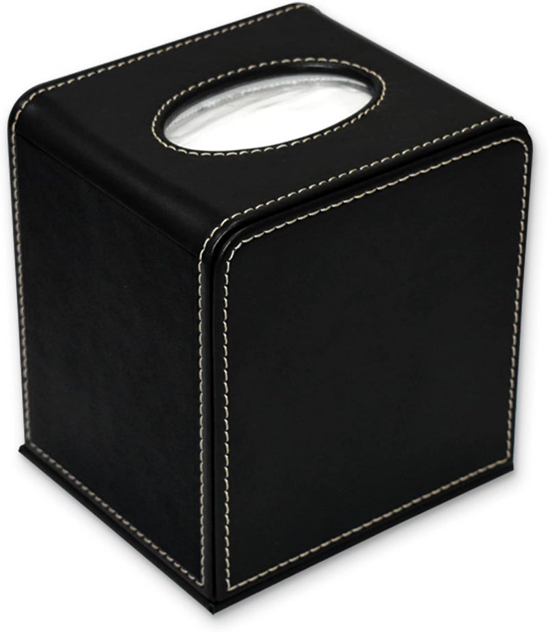 FIS Small Round Tissue Box - Modern Black Design - Image 1