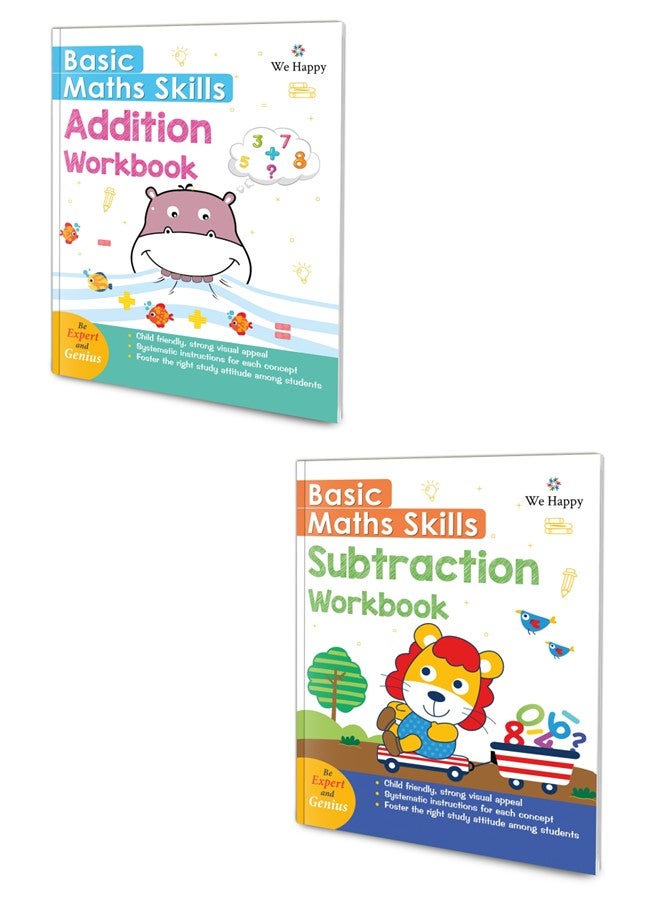 وي هابي طقم مكون من قطعتين - مهارات الرياضيات الأساسية: الجمع والطرح للتعلم الإبداعي والتطوير التعليمي المبكر - Image 1
