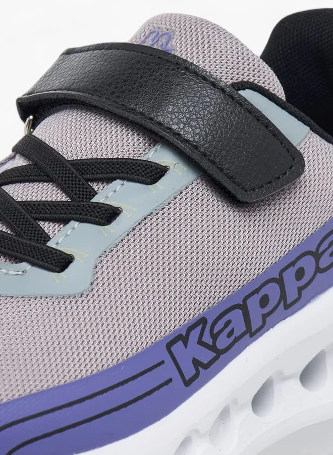 Kappa Girls Logo Detail Sports Shoes With Hook And Loop Closure