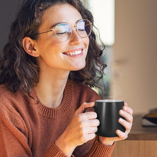 APEKX Warm Cup Coffee Mug Warmer Set - Smart Stable Constant Temperature 131°F, 15W Wireless Charging, 12.8 oz Capacity - Supports USB-C Interface, Automatic Power On/Off Function (4 H). (Black) - Image 5
