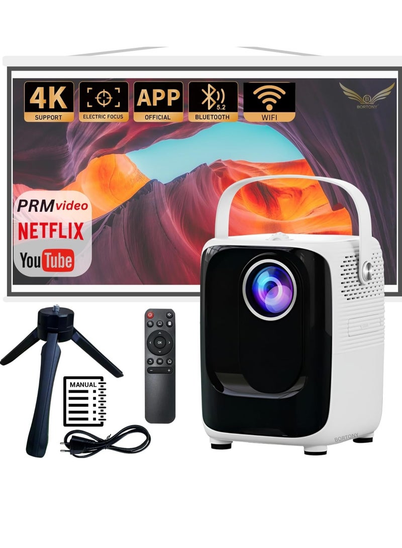 ELTRAZONE 1920x1080P Mini Projector S10: Portable, 5G WiFi, Bluetooth Connectivity, and USB/SD Support - Image 1