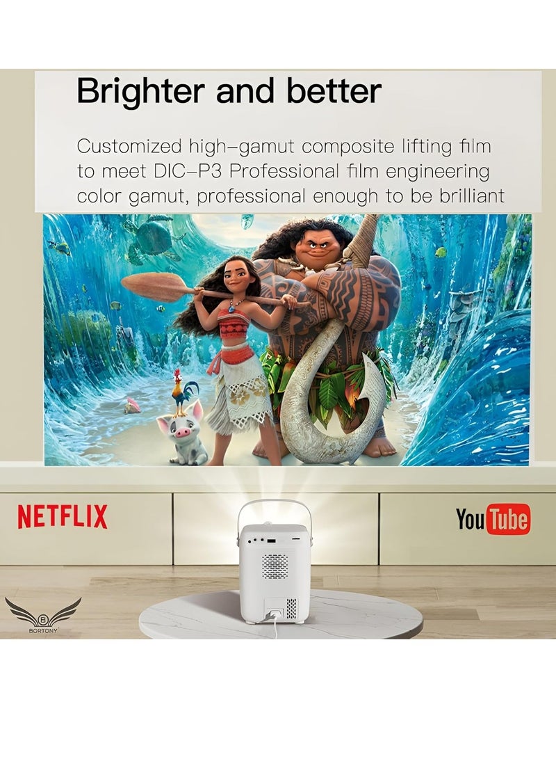 ELTRAZONE 1920x1080P Mini Projector S10: Portable, 5G WiFi, Bluetooth Connectivity, and USB/SD Support - Image 2