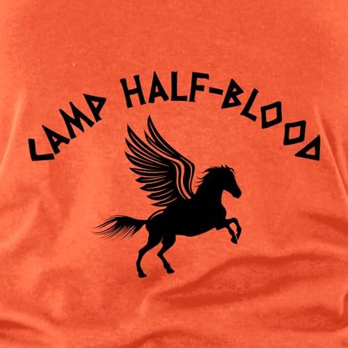 shop4ever Camp Half Blood Demigods Women's T-Shirt Small Orange - Image 3