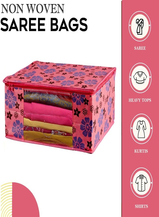 SHAPING FABRIC طقم غطاء ساري من قماش التشكيل، قطعة واحدة، منظم ملابس من قماش غير منسوج للخزانة مع نافذة شفافة وحقيبة تخزين ملابس بسحاب مزدوج، غطاء ملابس SF_XL_SC_CC_XPID1598426731598947 - Image 2