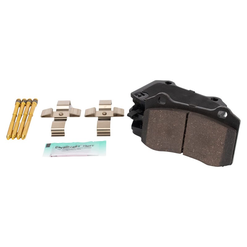 TRQ Rear Brake Pads Ceramic Compatible with 20102016 Hyundai Genesis Coupe 20122016 Tesla S