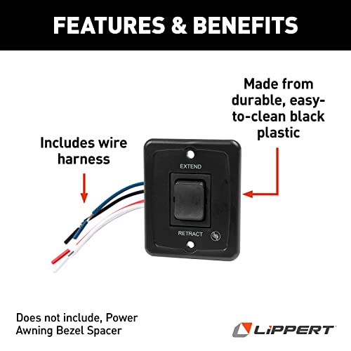 Solera Replacement Power Awning Switch Kit for 5th Wheel RVs, Travel Trailers and Motorhomes - Image 2