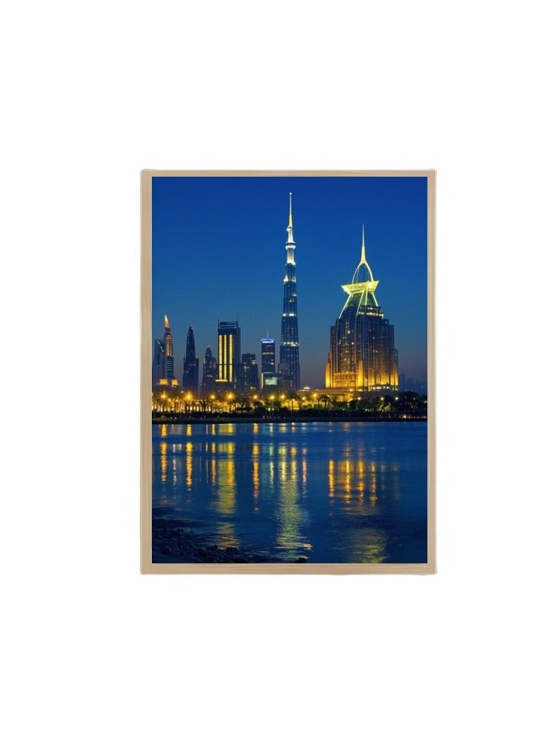 Anna 8-Inch Decorative Bedroom Headboard Mirror Light - LED Light Artwork, Perfect for Bedroom, Living Room, Home Office, Creative Home Decor - Image 1