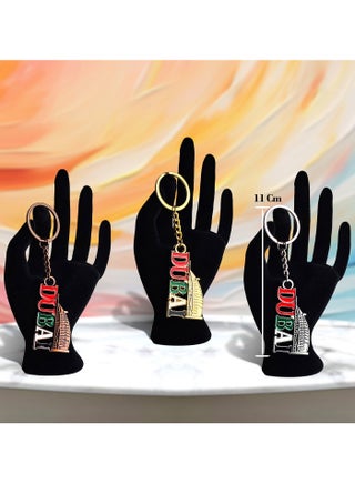 Premium Dubai Keychains – Burj Al Arab & Vertical Dubai Text (3 Pack) - view 2