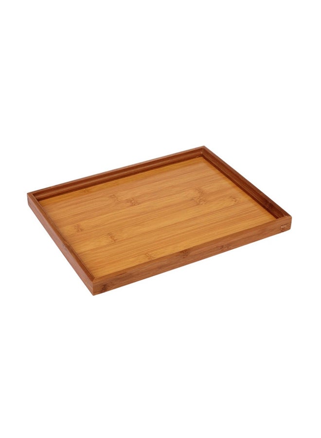 Wooden Dessert Cutlery Tray Brown 22 x 28 x 2centimeter - Image 1