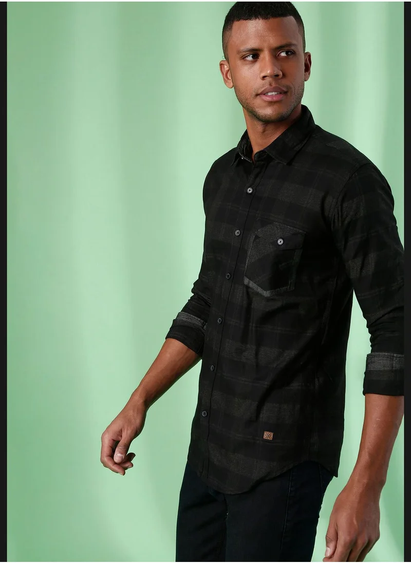 Campus Sutra Checked Regular Fit Shirt