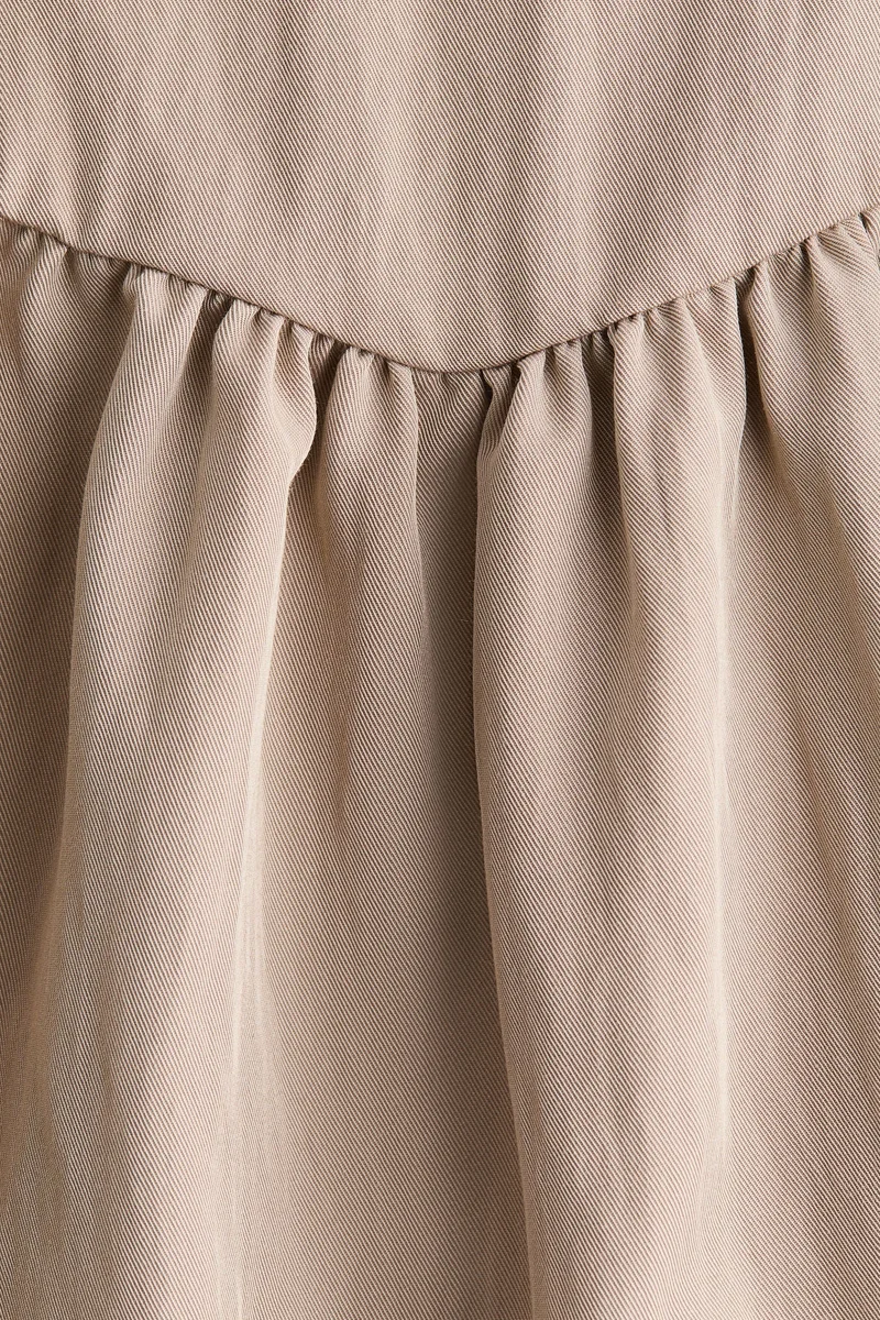 H&M  Gathered twill dress for Women | Best Price UAE