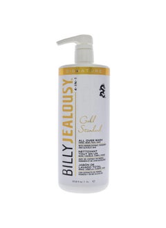 Billy Jealousy Billy Jealousy Gold Standard 4-in-1 All Over Wash - Hand, Body, Face and Hair Cleansing, Soothing and Moisturizing Wash, Papaya, Mint, Rosemary, Cucumber, 33.8 fl. oz.  - Image 1