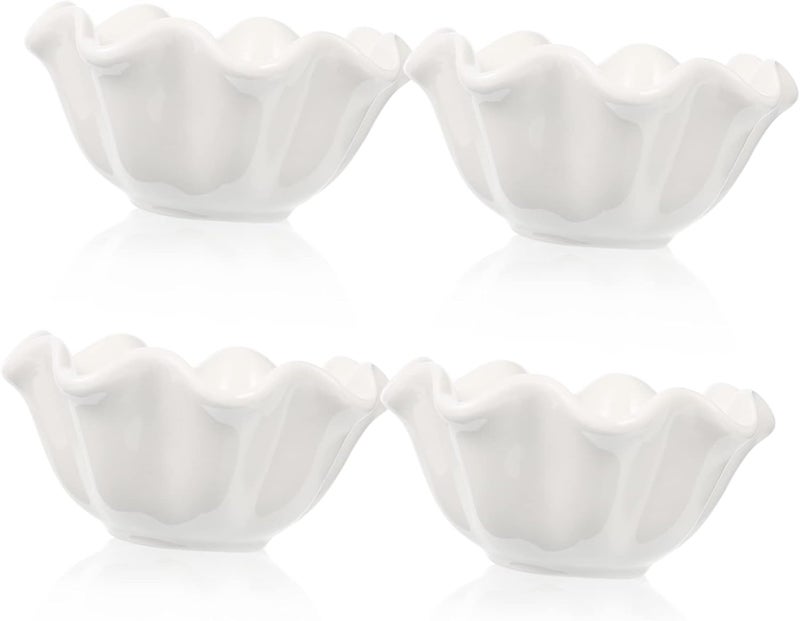 4Pcs Ceramic Dipping Bowls 9 8X9 8X4 7CM Sauce Dishes For Condiments Home Restaurant Use - Image 1