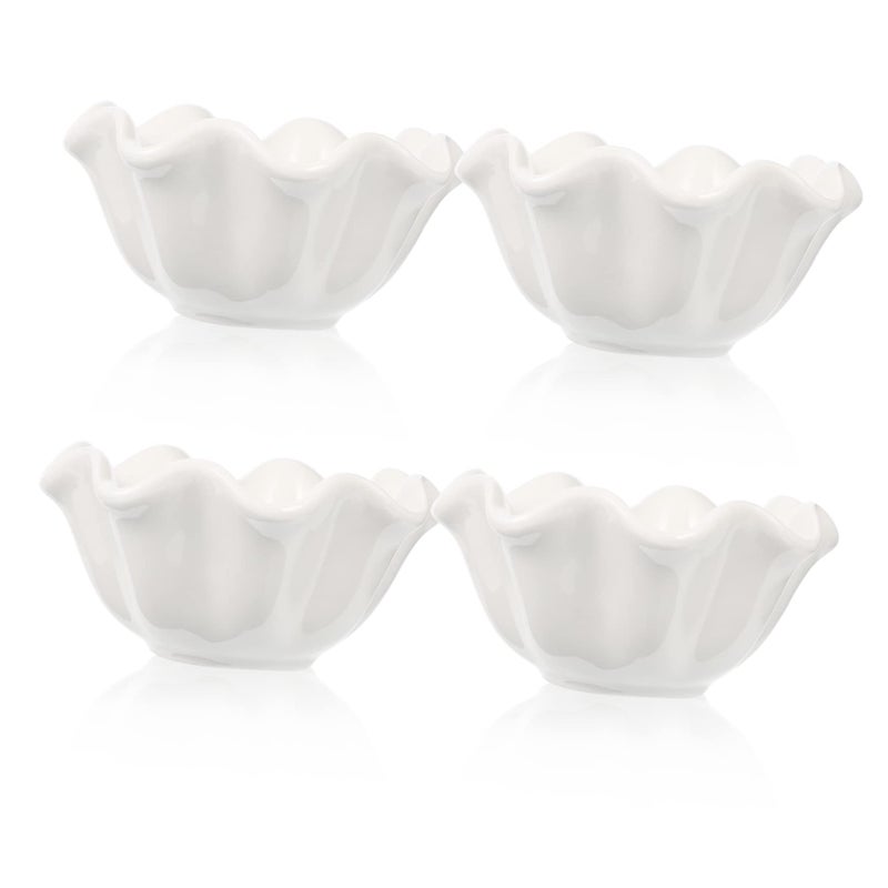 4Pcs Ceramic Dipping Bowls 9 8X9 8X4 7CM Sauce Dishes For Condiments Home Restaurant Use - Image 2