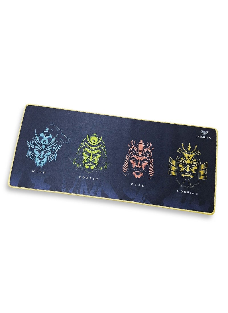 Generic Gaming Mouse Pad , samurai Theme ( 70cmx30cmx2mm ), HD Printing Style Desk Mat, Mouse and Keyboard Pad Extended, Waterproof Fabric Surface Mouse Pads for Desk, Anti-Slip Rubber Base  - Image 4
