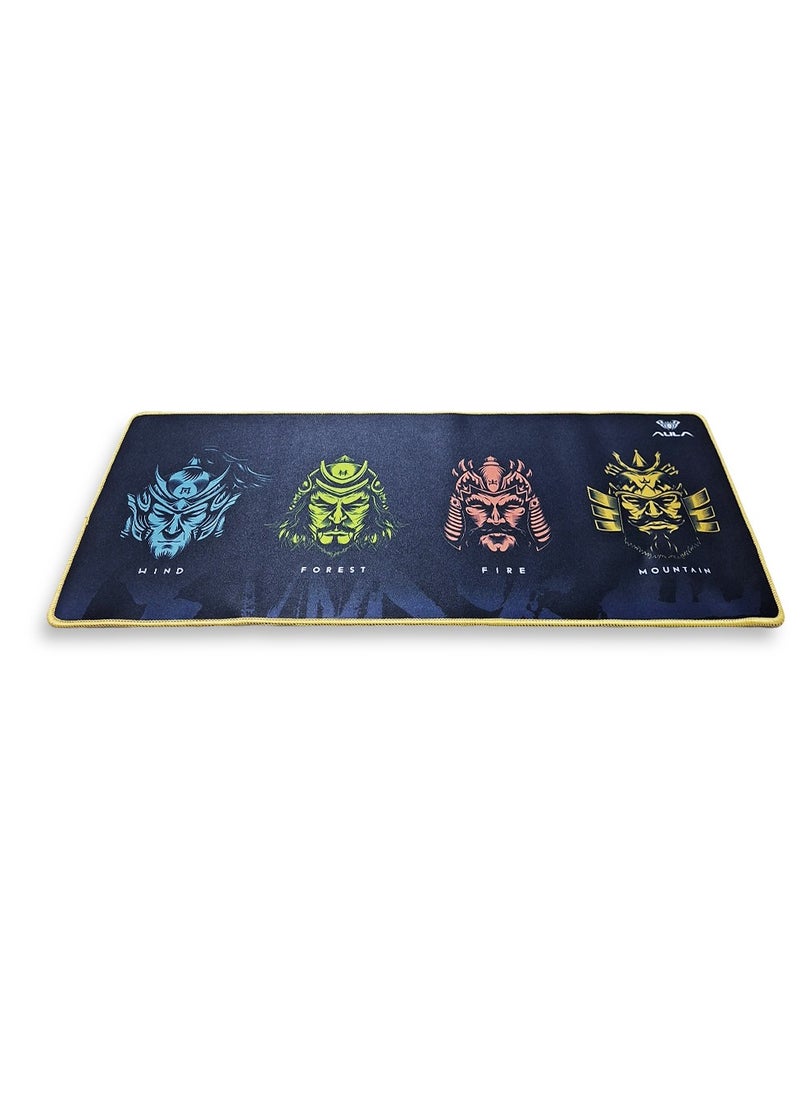 Generic Gaming Mouse Pad , samurai Theme ( 70cmx30cmx2mm ), HD Printing Style Desk Mat, Mouse and Keyboard Pad Extended, Waterproof Fabric Surface Mouse Pads for Desk, Anti-Slip Rubber Base  - Image 3