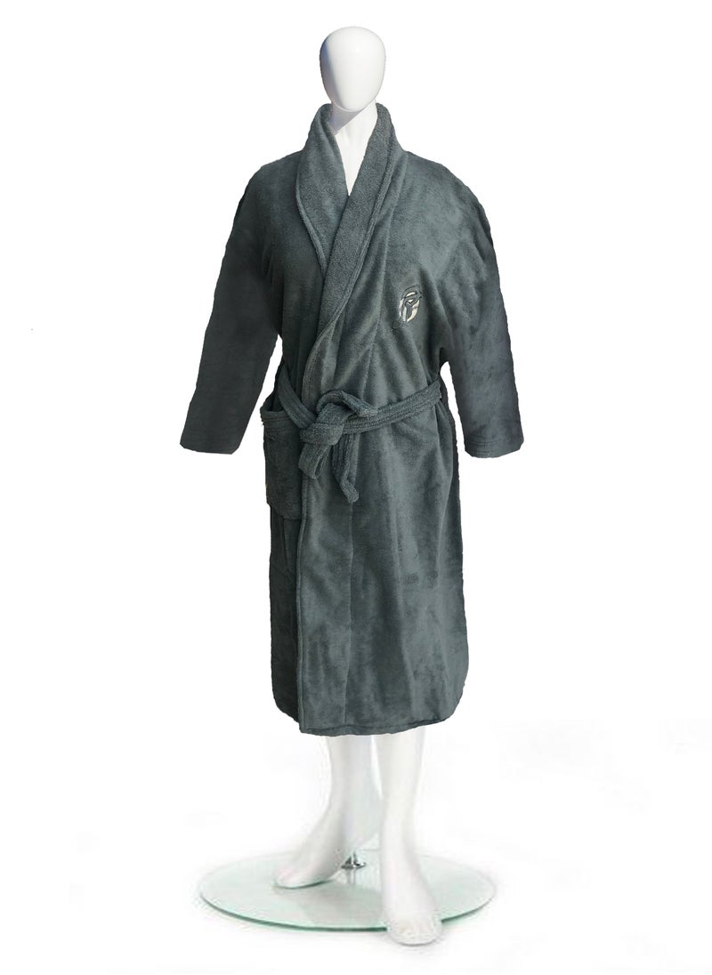 Banotex - Cotton bathrobe with a pocket for unisex, 100% Egyptian cotton, ultra-soft, highly water-absorbent, color-fast and modern, ideal for daily use, resorts and spas. L - Image 1