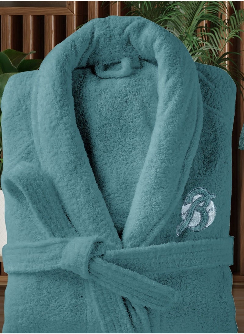 Banotex - Cotton bathrobe with a pocket for unisex, 100% Egyptian cotton, ultra-soft, highly water-absorbent, color-fast and modern, ideal for daily use, resorts and spas. L - Image 1