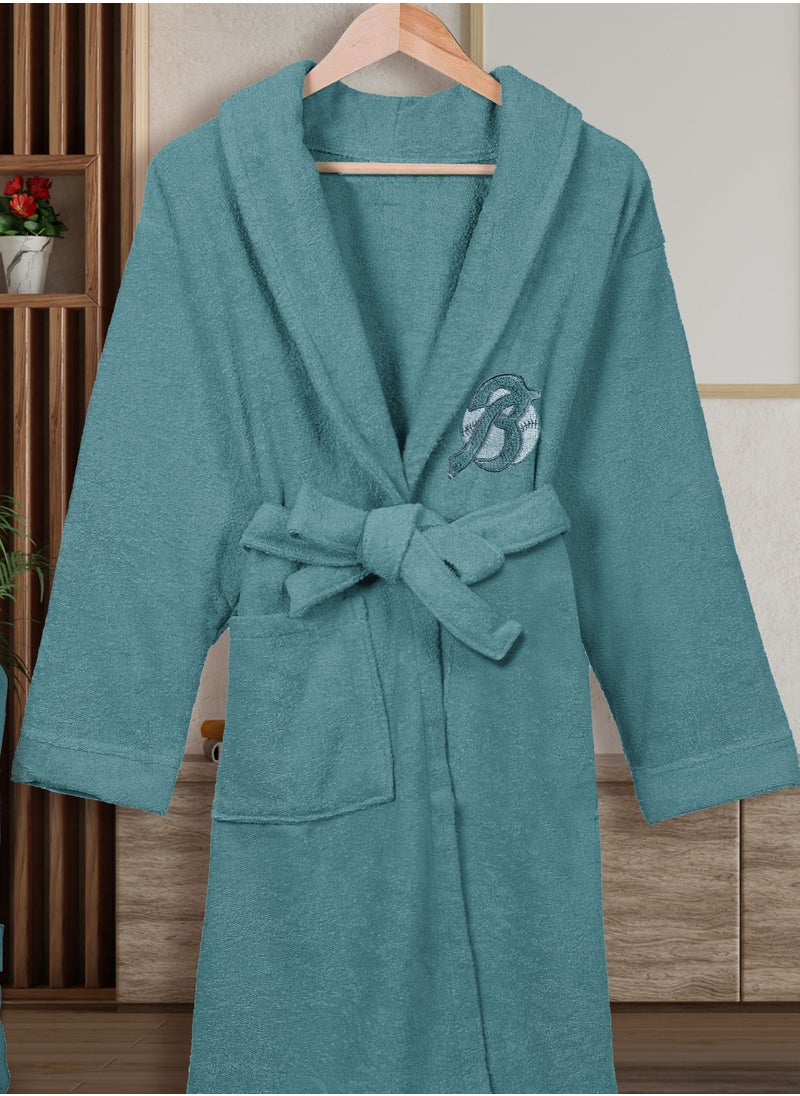 Banotex - Cotton bathrobe with a pocket for unisex, 100% Egyptian cotton, ultra-soft, highly water-absorbent, color-fast and modern, ideal for daily use, resorts and spas. L - Image 1