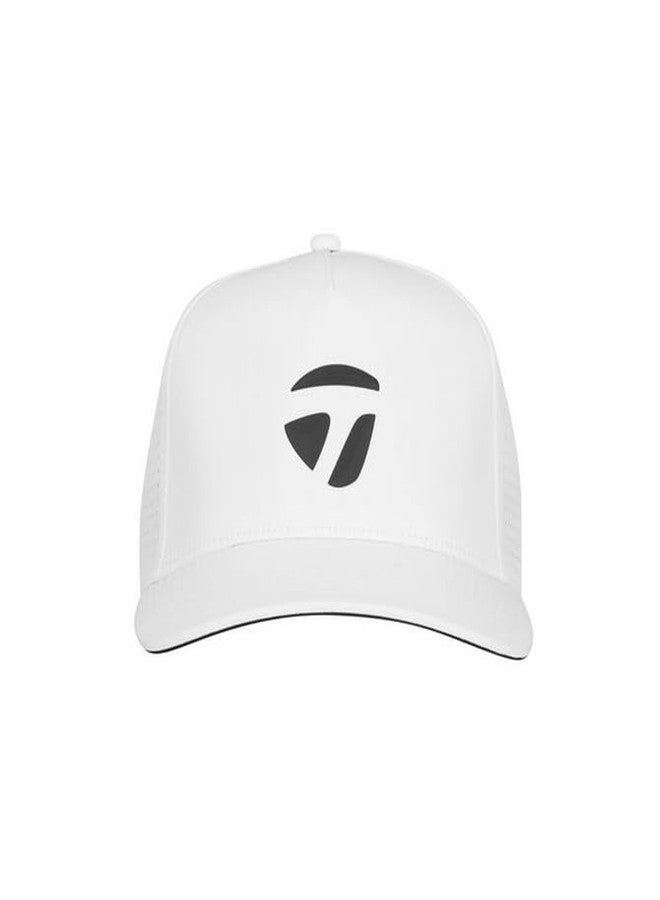 TaylorMade Golf 2026 A-Frame Perforated Hat White Adjustable - Image 1