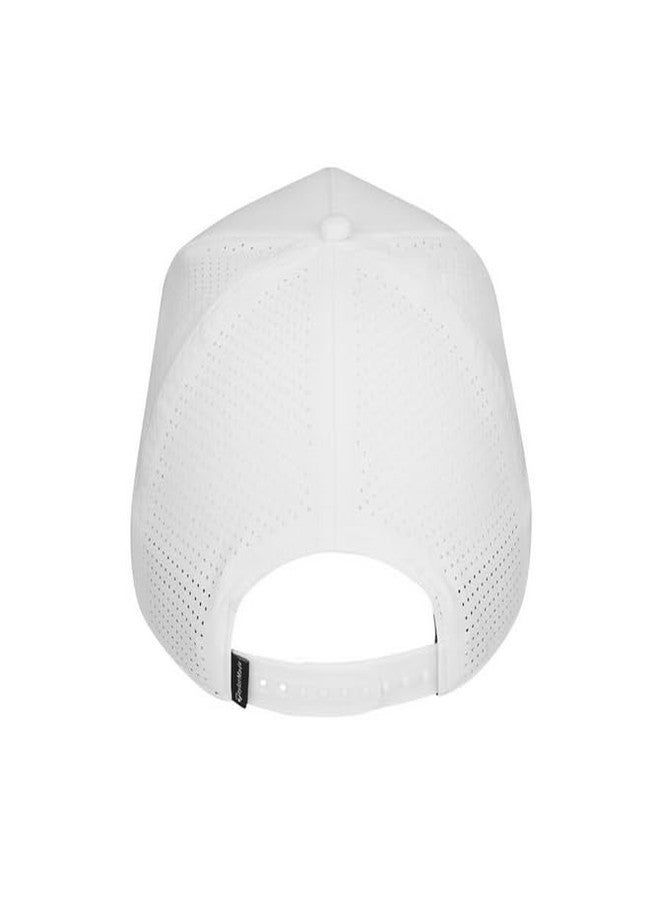 TaylorMade Golf 2026 A-Frame Perforated Hat White Adjustable - Image 2