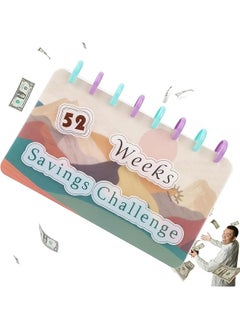 Money Saving Binder 52 Week Savings Challenge Savings Book Savings Challenges Book With Envelopes Budget Planner And Saving Money Reusable Budget Binder Challenges Notebook