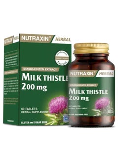 NUTRAXIN Milk Thistle 200Mg 60 Tablets 
